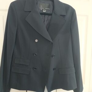 Yansi Fugel Classic Doubleo Breasted Black Blazer Jacket 10